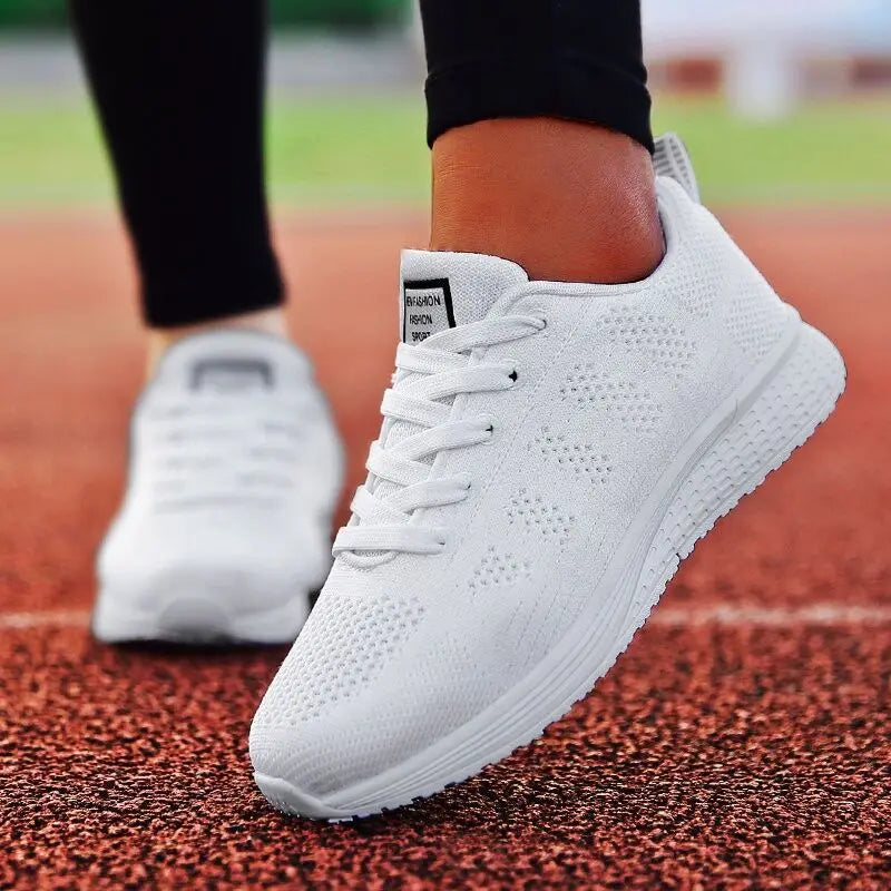 Women Super Light Vulcanize Sports Walking Running Fitness Workout Tennis Shoes