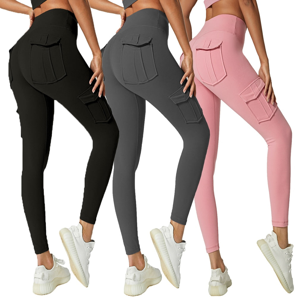 Hot Sale Women Work out Fitness Gym Wear Pocket Yoga Pants