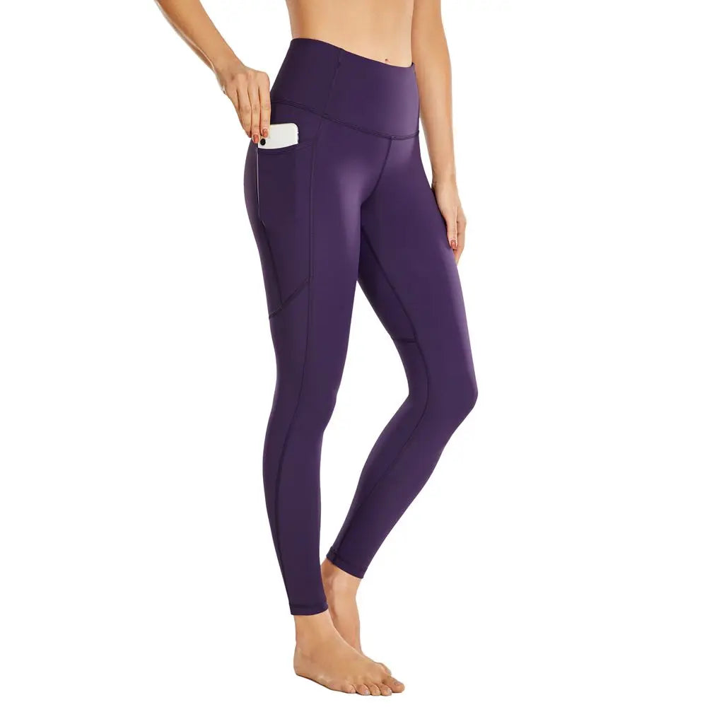 Women High Waisted Naked Feeling Yoga/Workout Athletic Leggings with Pockets