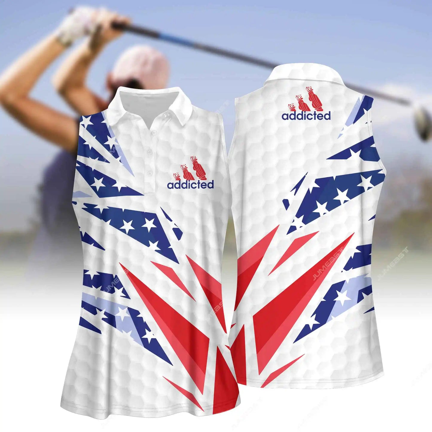 Jumeast Women Sleeveless Golf Polo Shirts