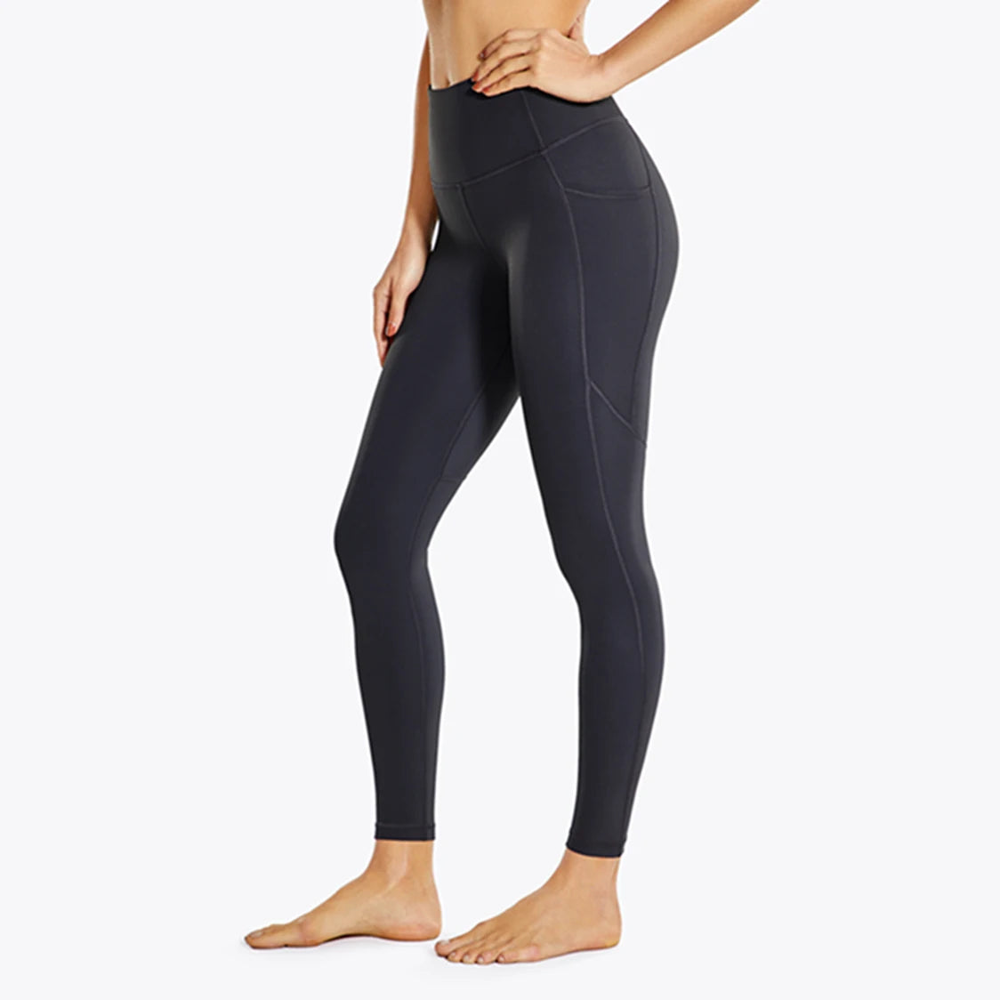 Women High Waisted Naked Feeling Yoga/Workout Athletic Leggings with Pockets