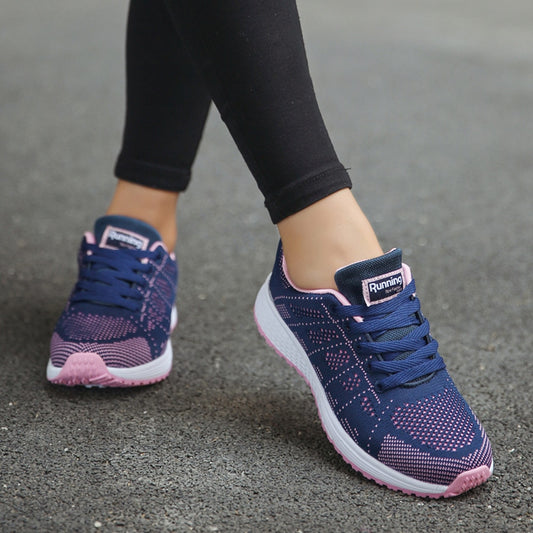 Womens Lace-Up Running Walking Sport Sneakers