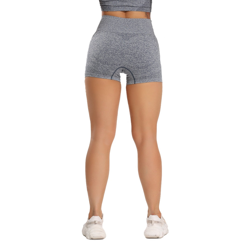 Womens Yoga Fitness Workout Hip Lifting Shorts