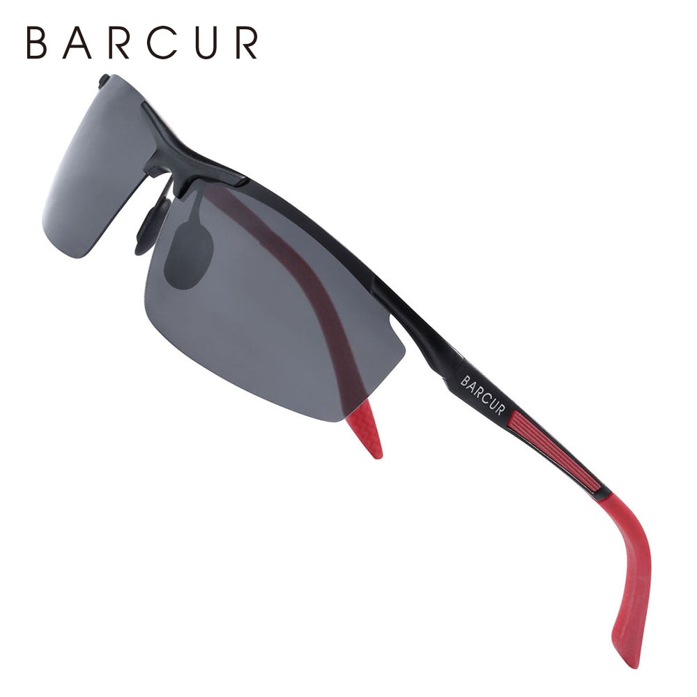 BARCUR Aluminum Magnesium Sports Polarized Sunglasses