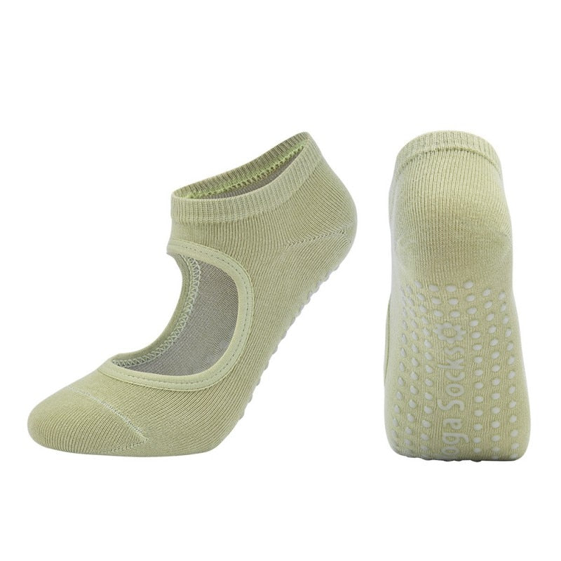 High Quality Anti-Slip Backless Pilates/Yoga Socks