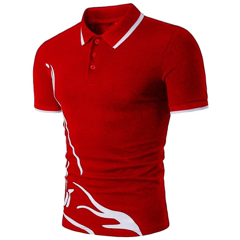 NEW Mens Short Sleeve Casual Slim Polo Shirt Golf Tennis