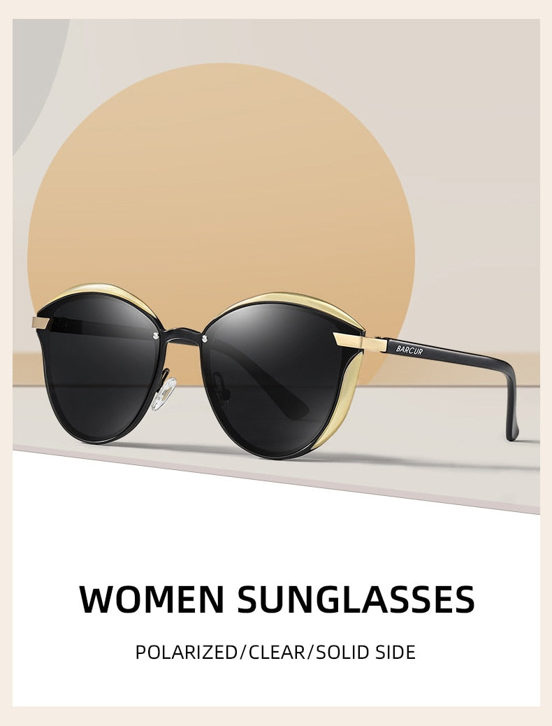 BARCUR Womens Luxury Polarized Sunglasses Women