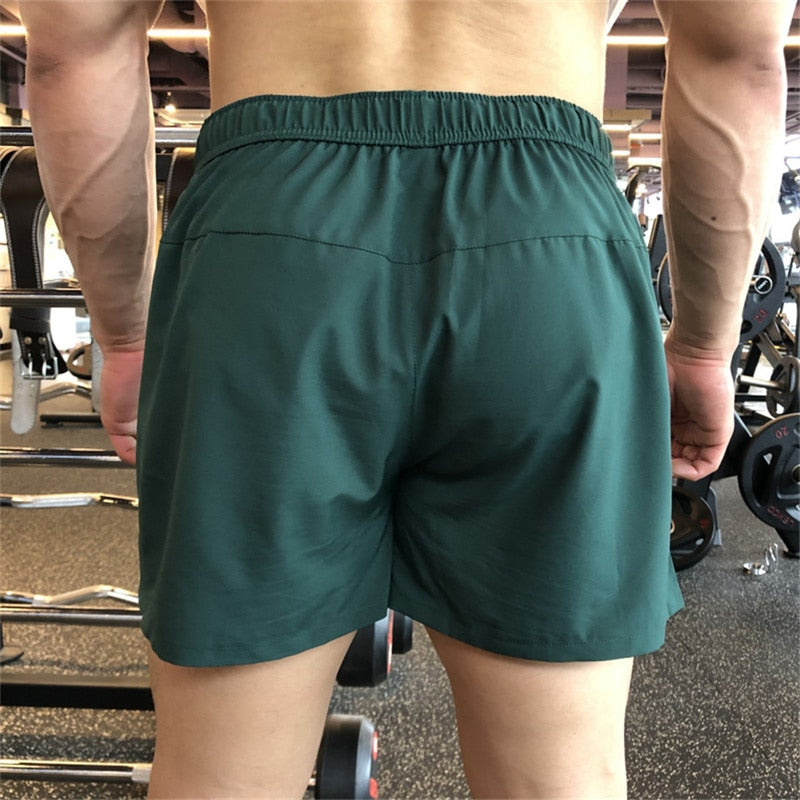 2023 Summer Mens Bodybuilding Fitness Quick-Dry Sport Shorts