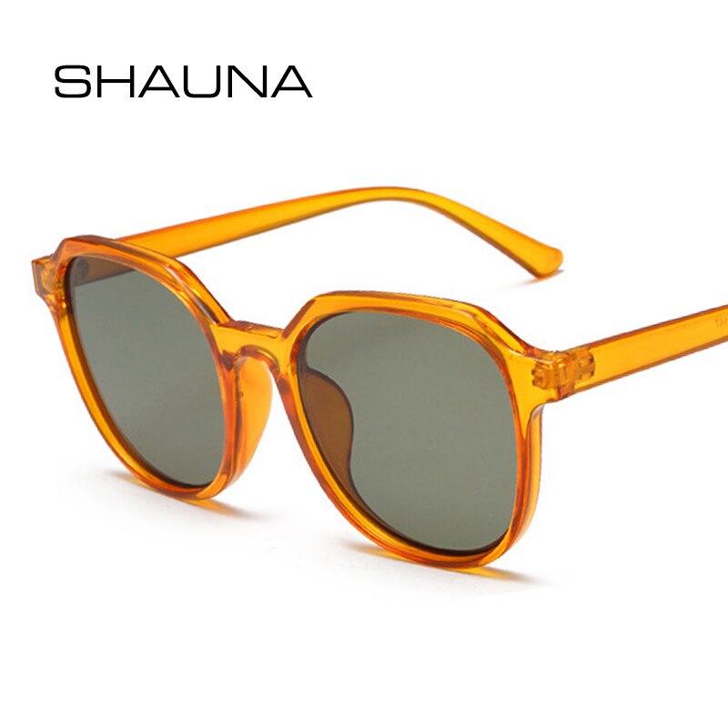 SHAUNA UNISEX Popular Candy Color Round Sunglasses