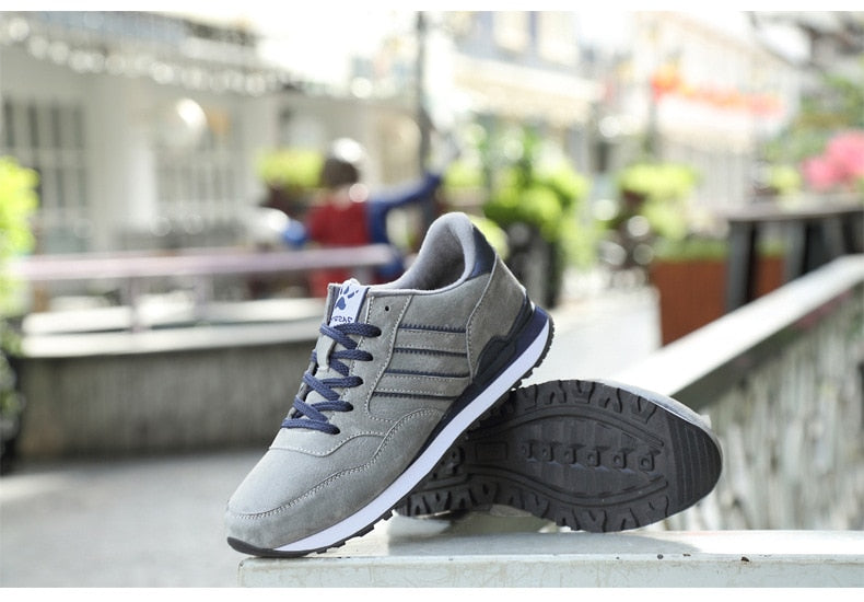 2023 NEW Artificial Leather Mens Walking Sneakers