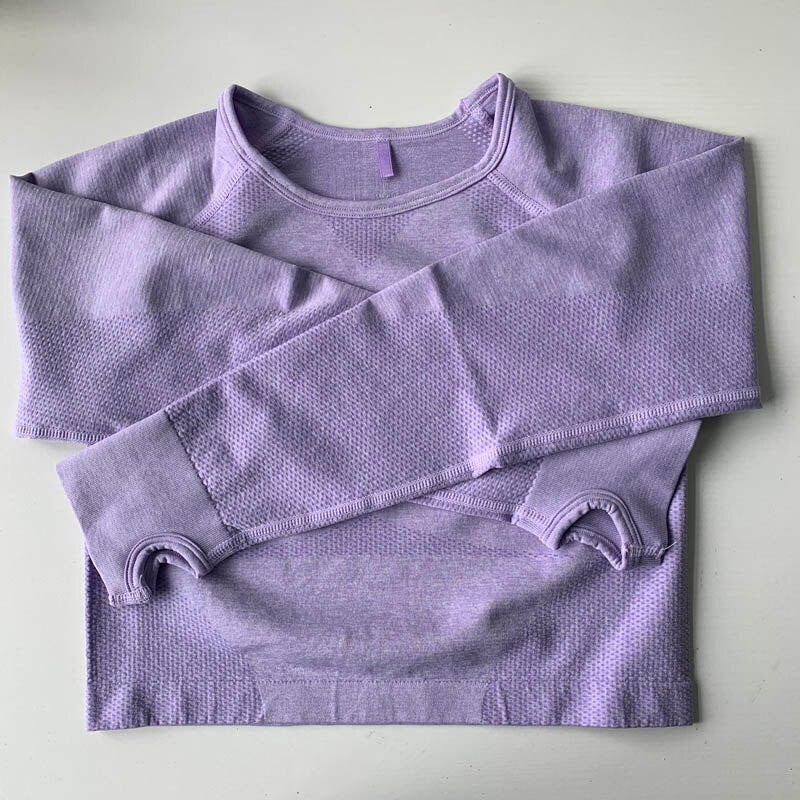 Women Cropped Long Sleeve Workout Shirts for Women