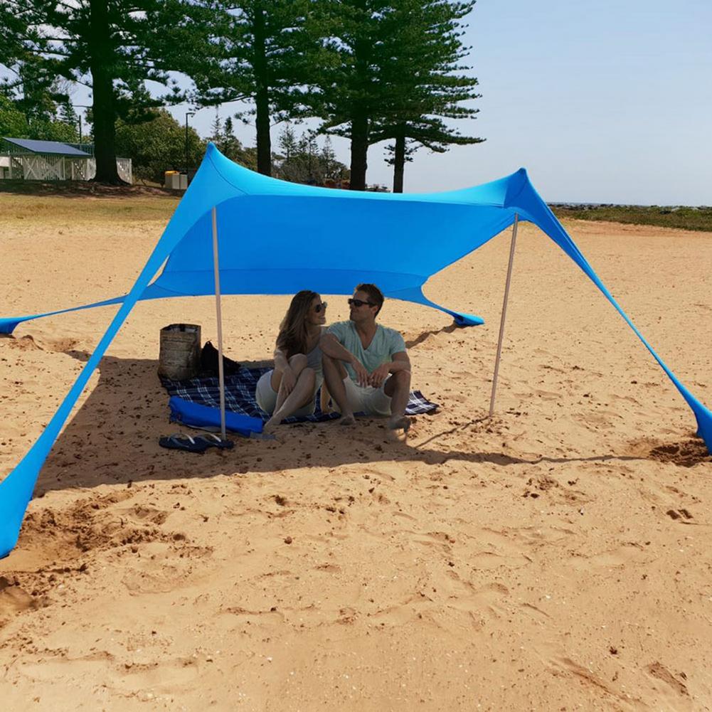 Beach Tent Sun Shade with Sandbags