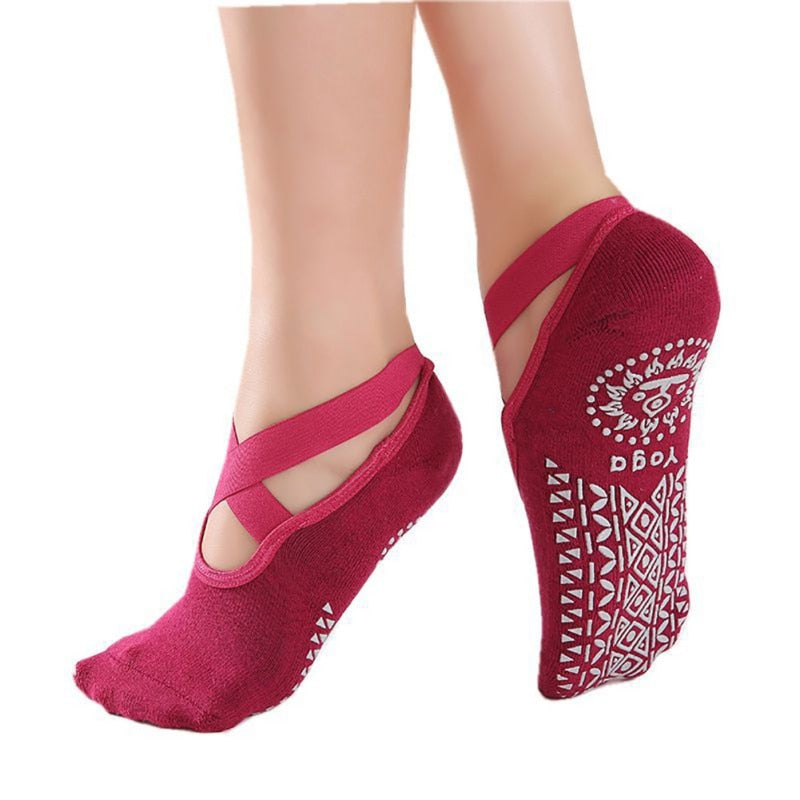 Ladies Anti Slip Yoga Sports Socks