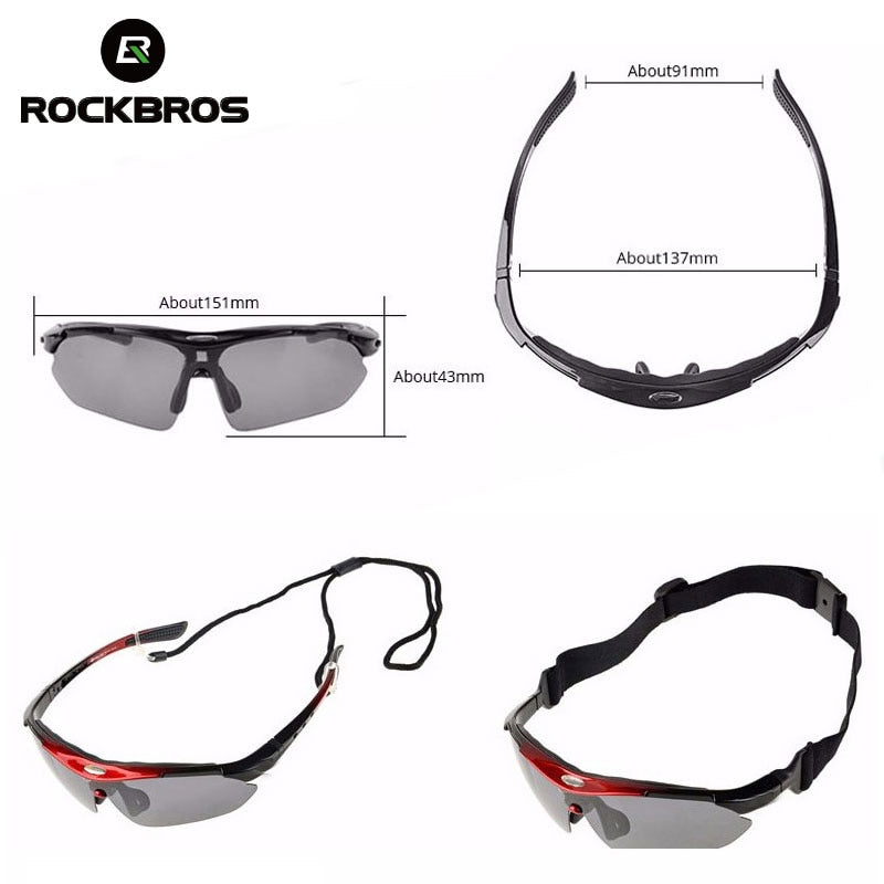 ROCKBROS Cycling Polarized Bike Glasses