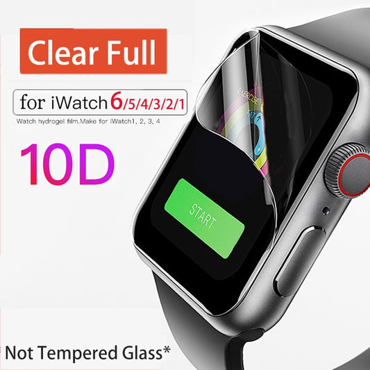 Clear Hydrogel Film Screen Protector for iWatch 6 SE 5 4 3 2 1 42mm 38mm &  iWatch 4 Series 6 5 4 3 2 1 40mm 44mm