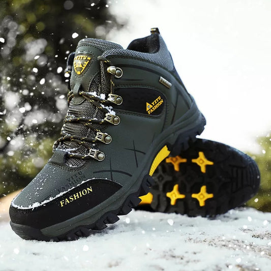 2023 NEW Men Waterproof Leather Hiking Boots